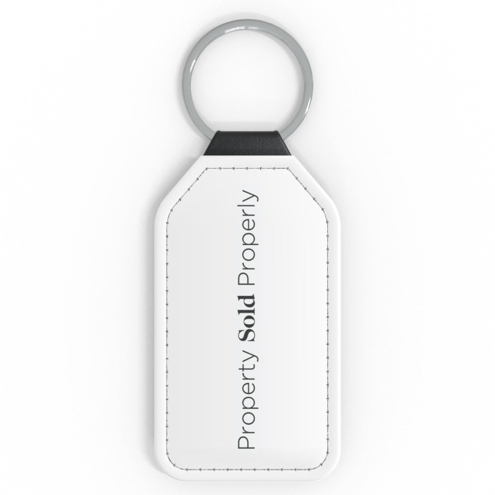 Faux Leather Keyring