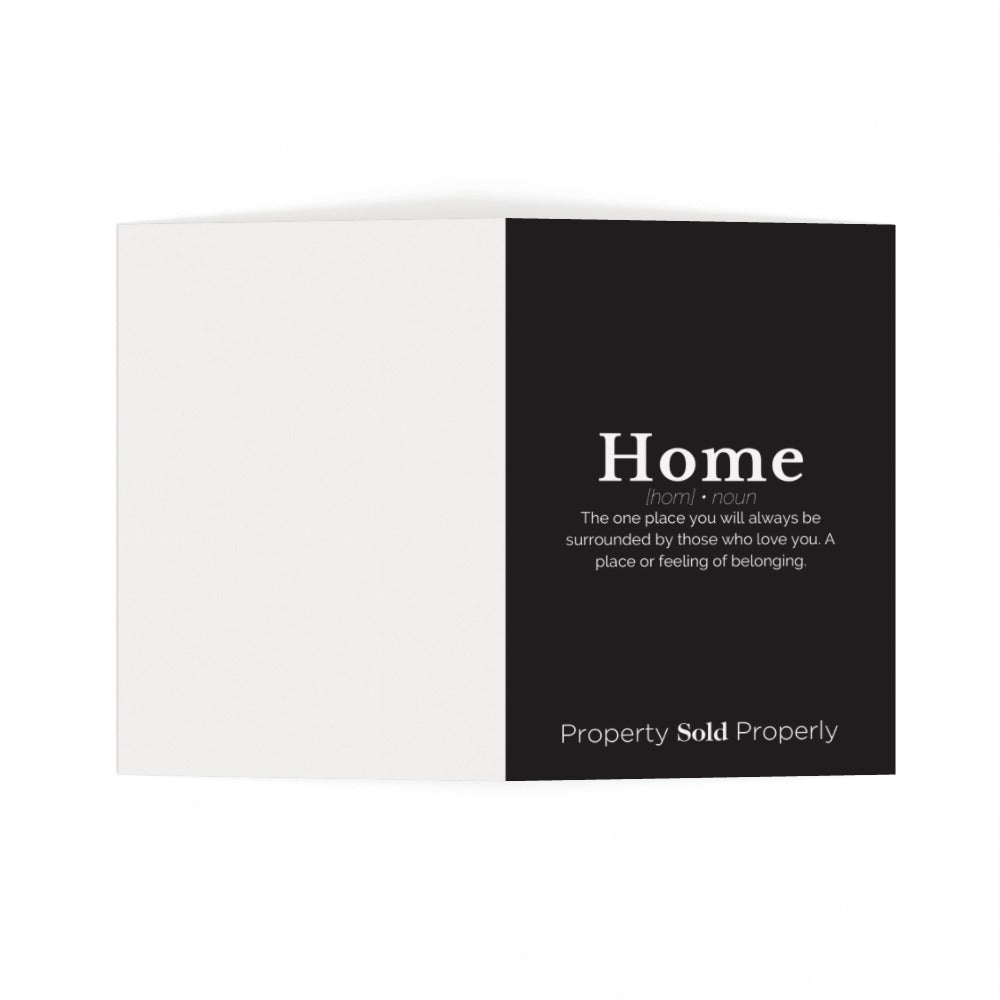 TAUK Congrats on your new home home cards/black